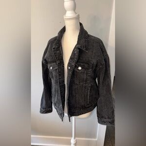 Wild Fable XL Distressed Black Denim Jacket
